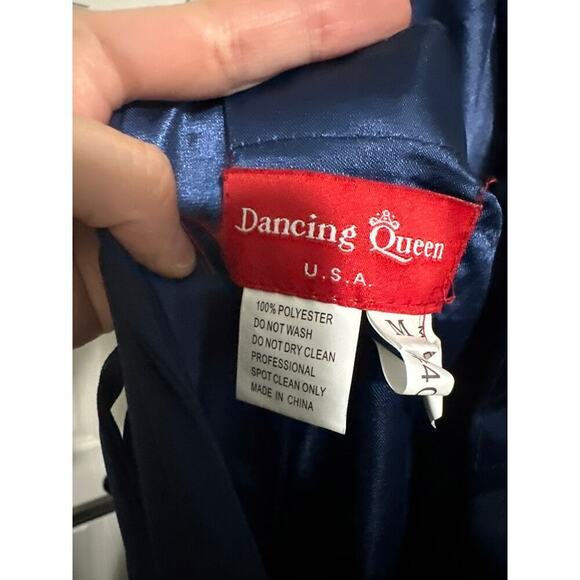 🔴Dancing Queen - 4030 Sweetheart Neck Lace-up‎ Back A-Line Prom Dress Navy Med - Picture 7 of 9